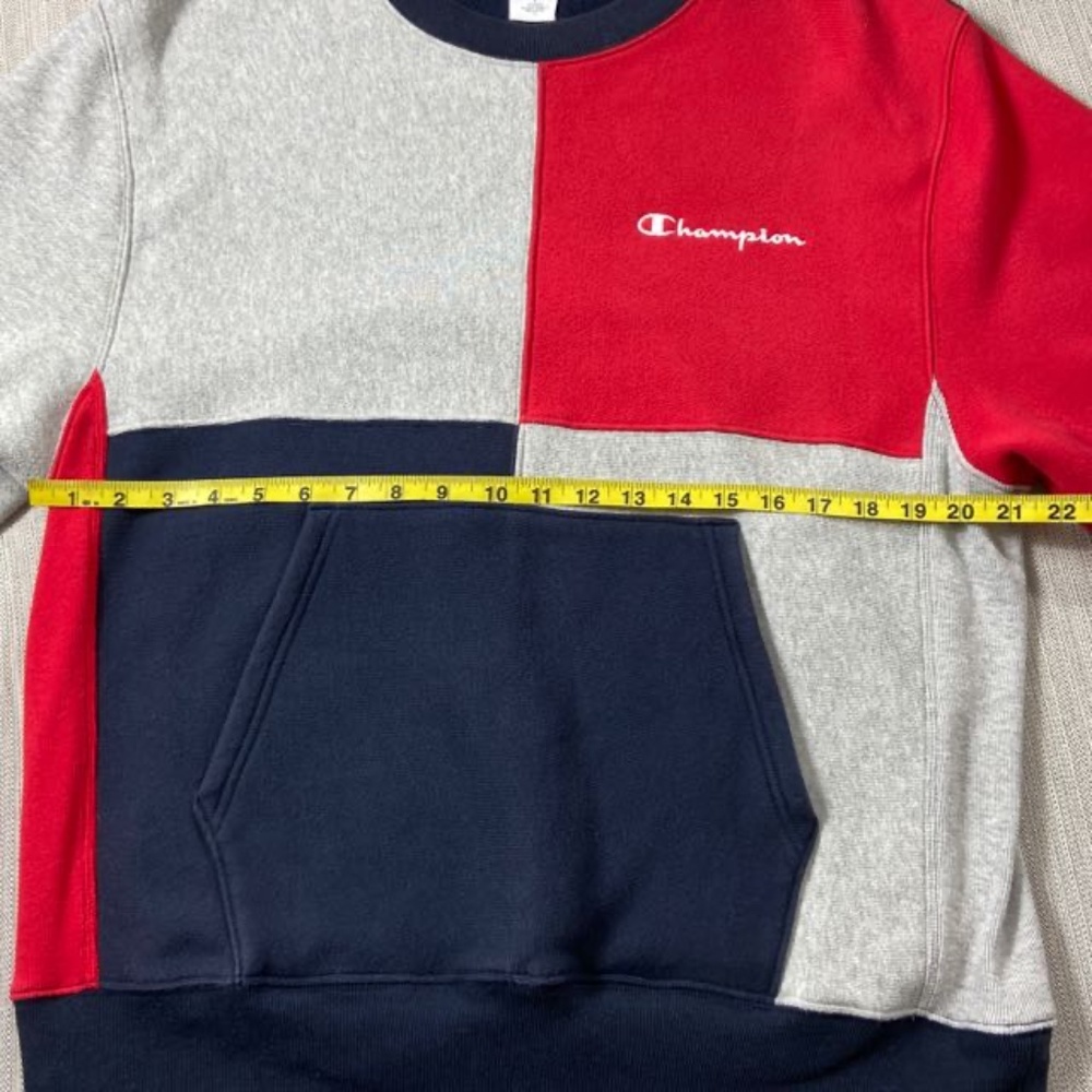 Champion Retro Color Block Reverse Weave Pullover… - image 7